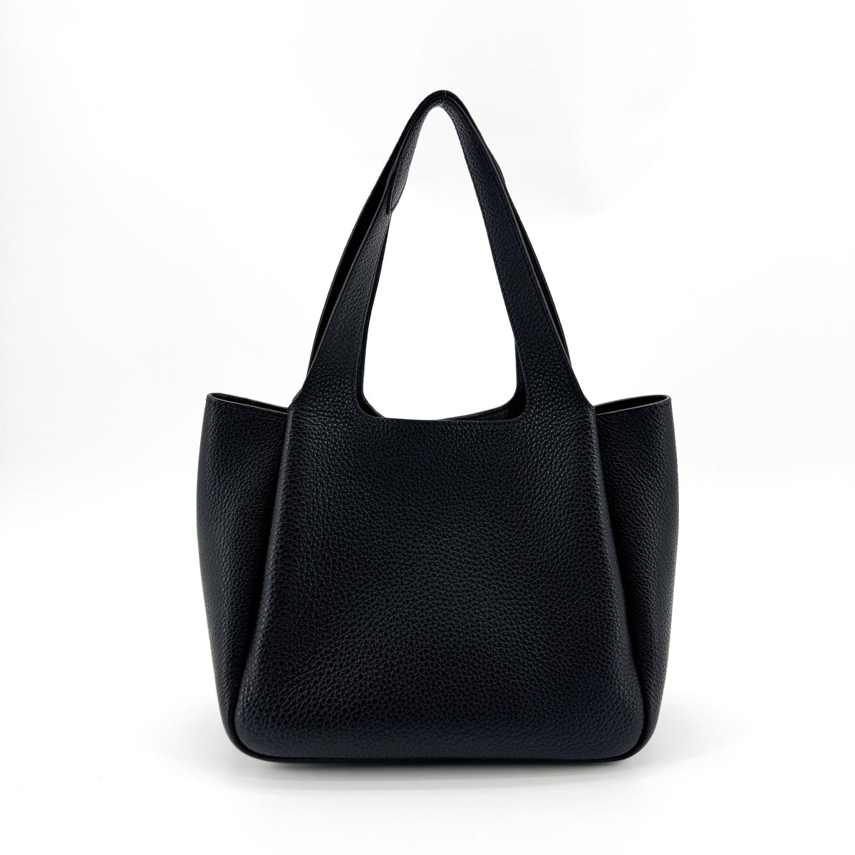 Prada Small Leather Tote Bag Black