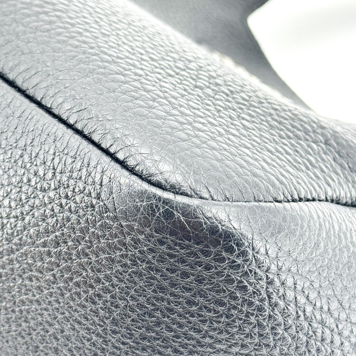 Prada Small Leather Tote Bag Black