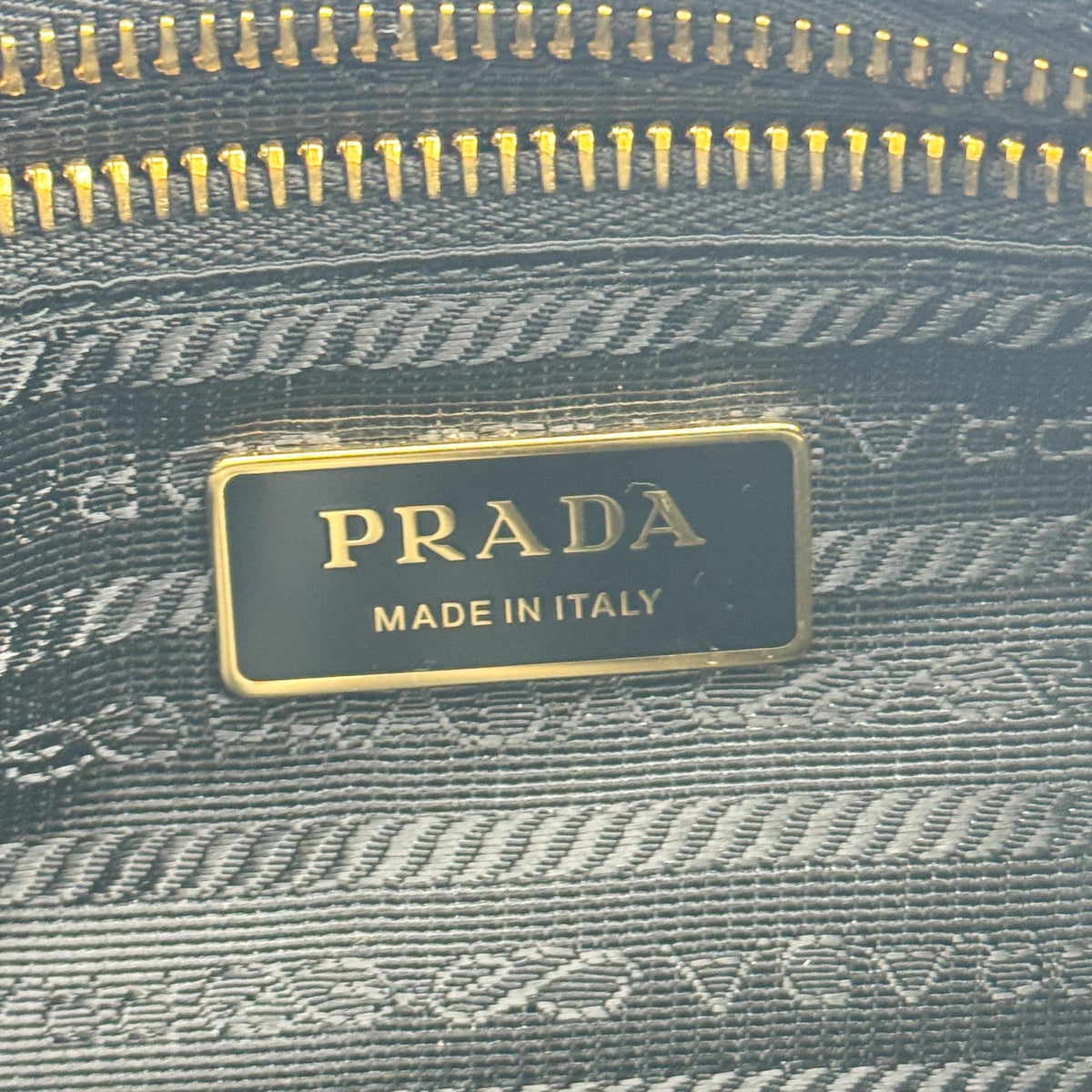 Prada Re-Ylon Crossbody Bag Black with Gold Hardware