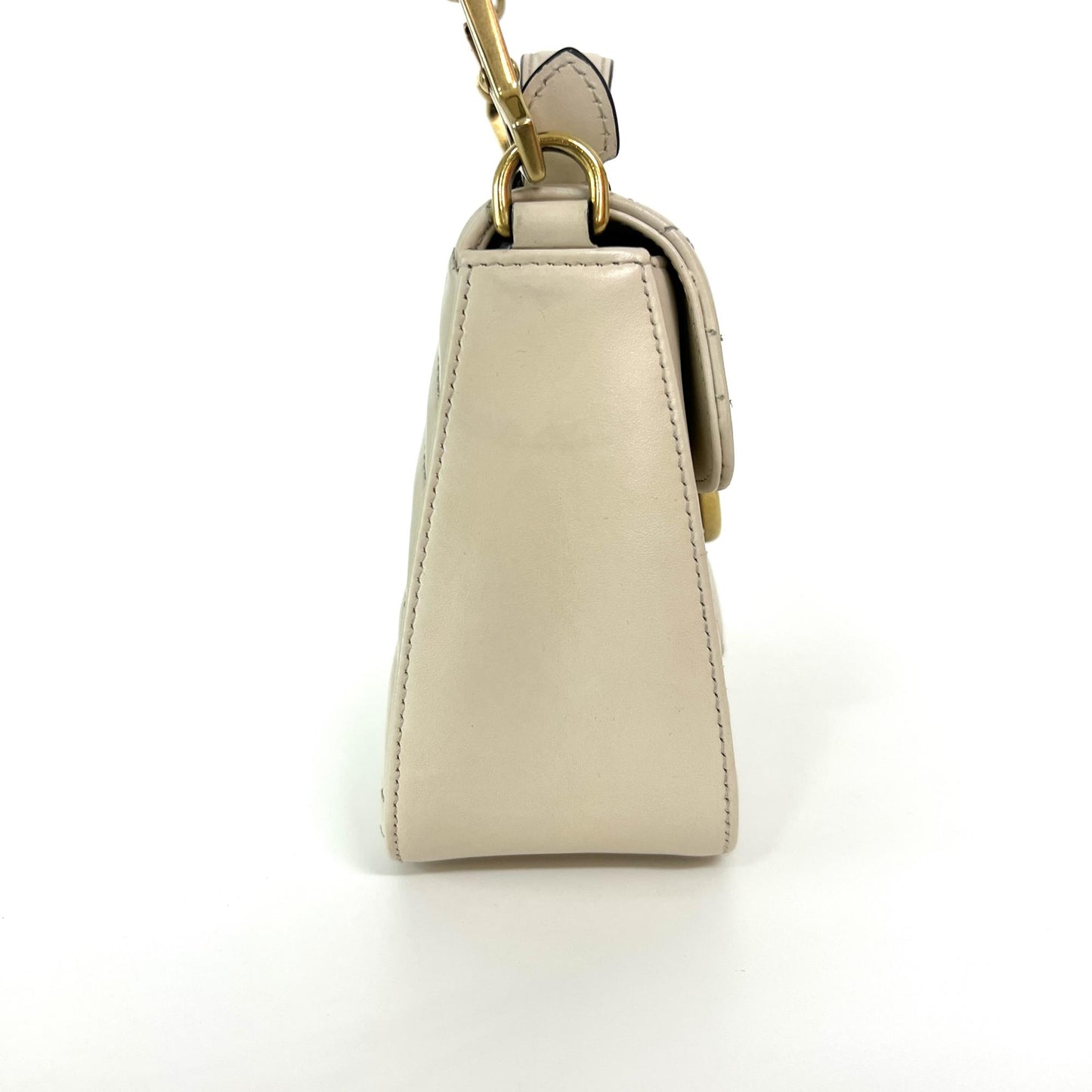 Gucci GG Marmont Mini Top Handle Bag White
