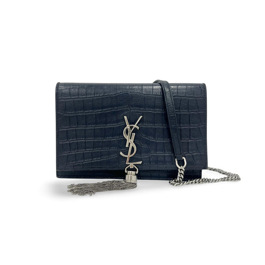 Saint Laurent WOC Tassel Kate Bag