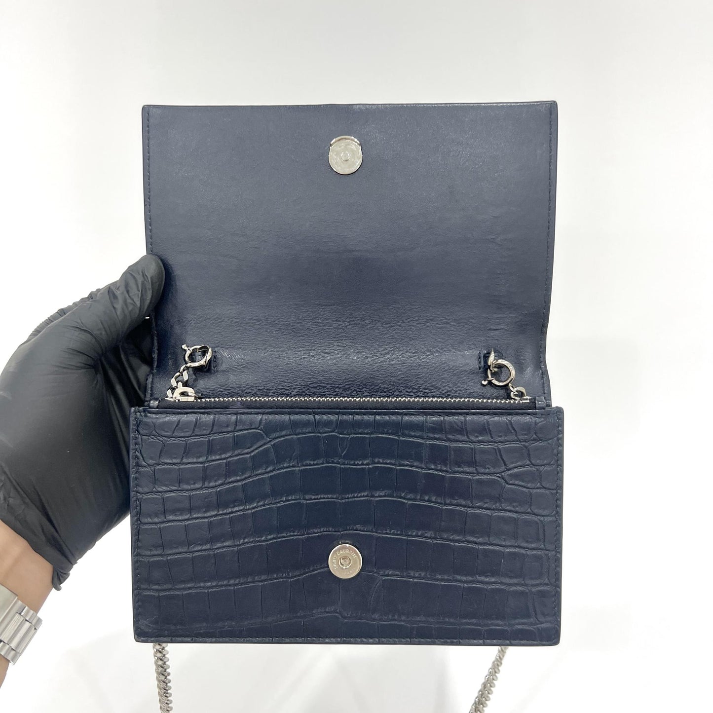 Saint Laurent WOC Tassel Kate Bag