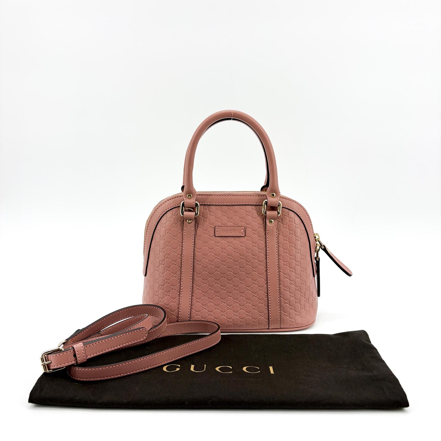 Gucci Microguccissima Mini Dome Shoulder Bag Pink
