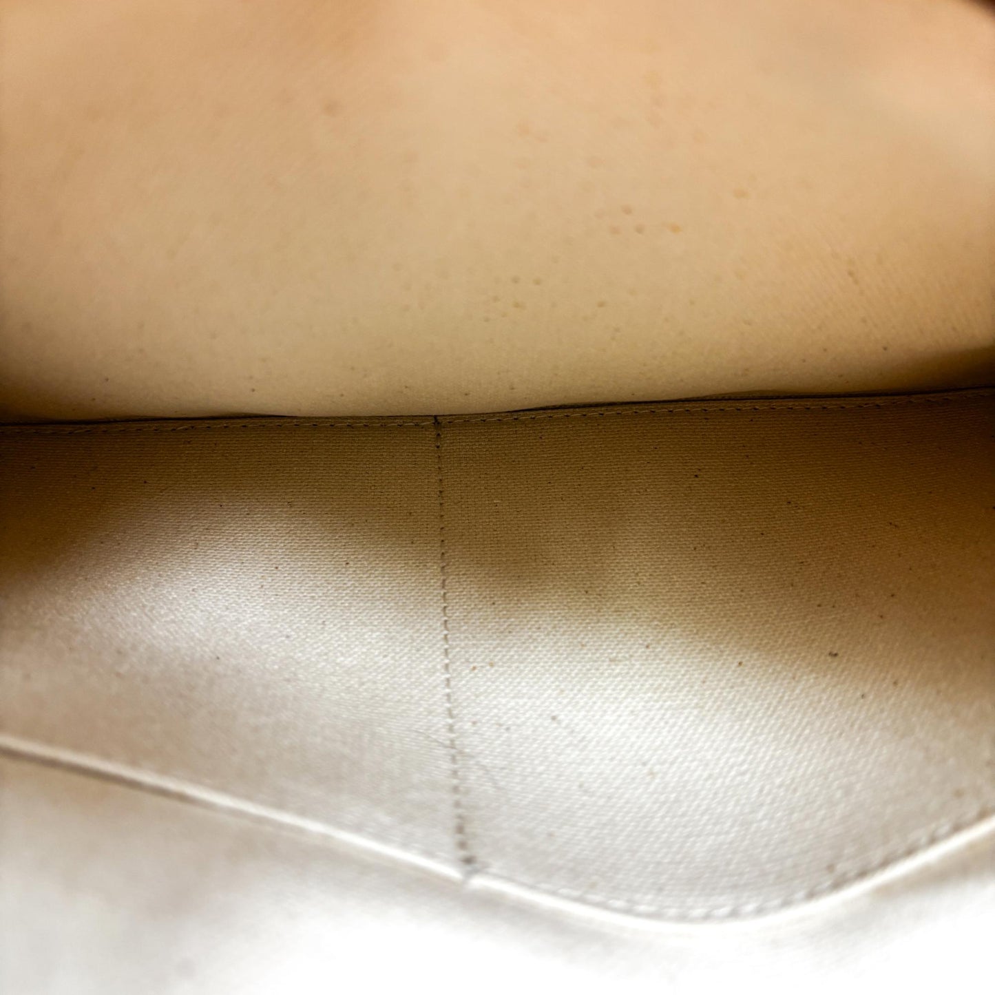 Celine Small Vertical Cabas Canvas and Calfskin Natural Tan