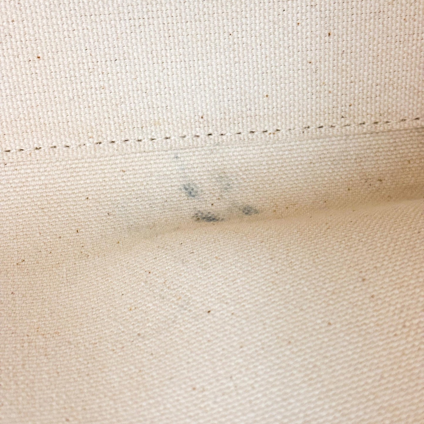 Celine Small Vertical Cabas Canvas and Calfskin Natural Tan