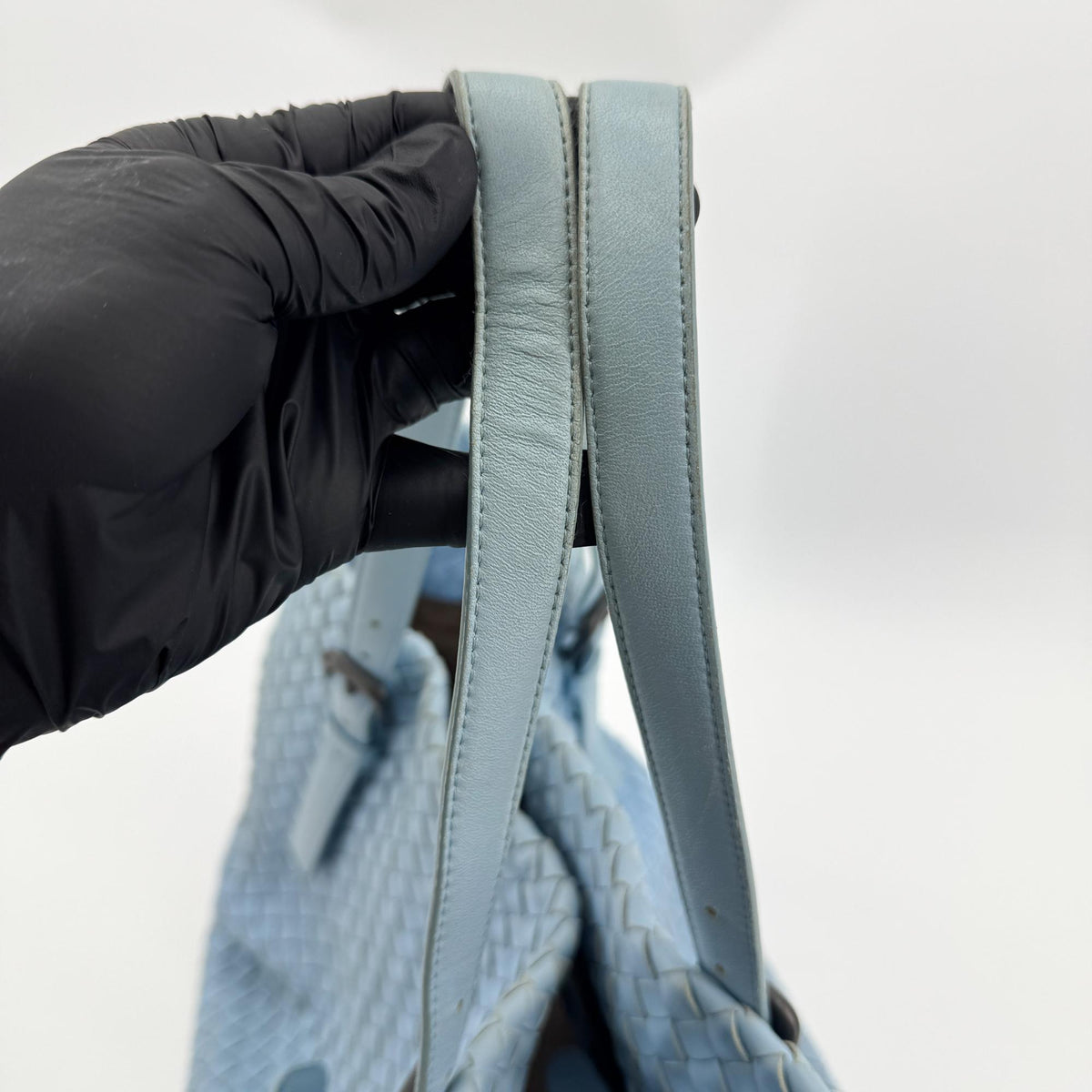 Bottega Veneta Intrecciato Tote Bag Sky Blue