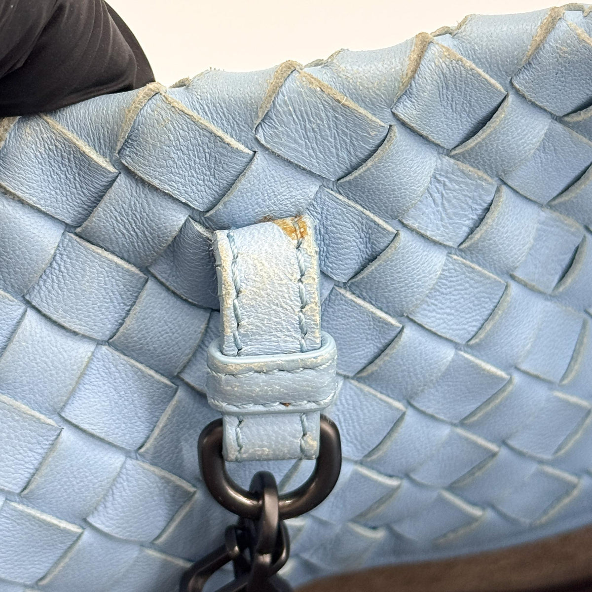 Bottega Veneta Intrecciato Tote Bag Sky Blue