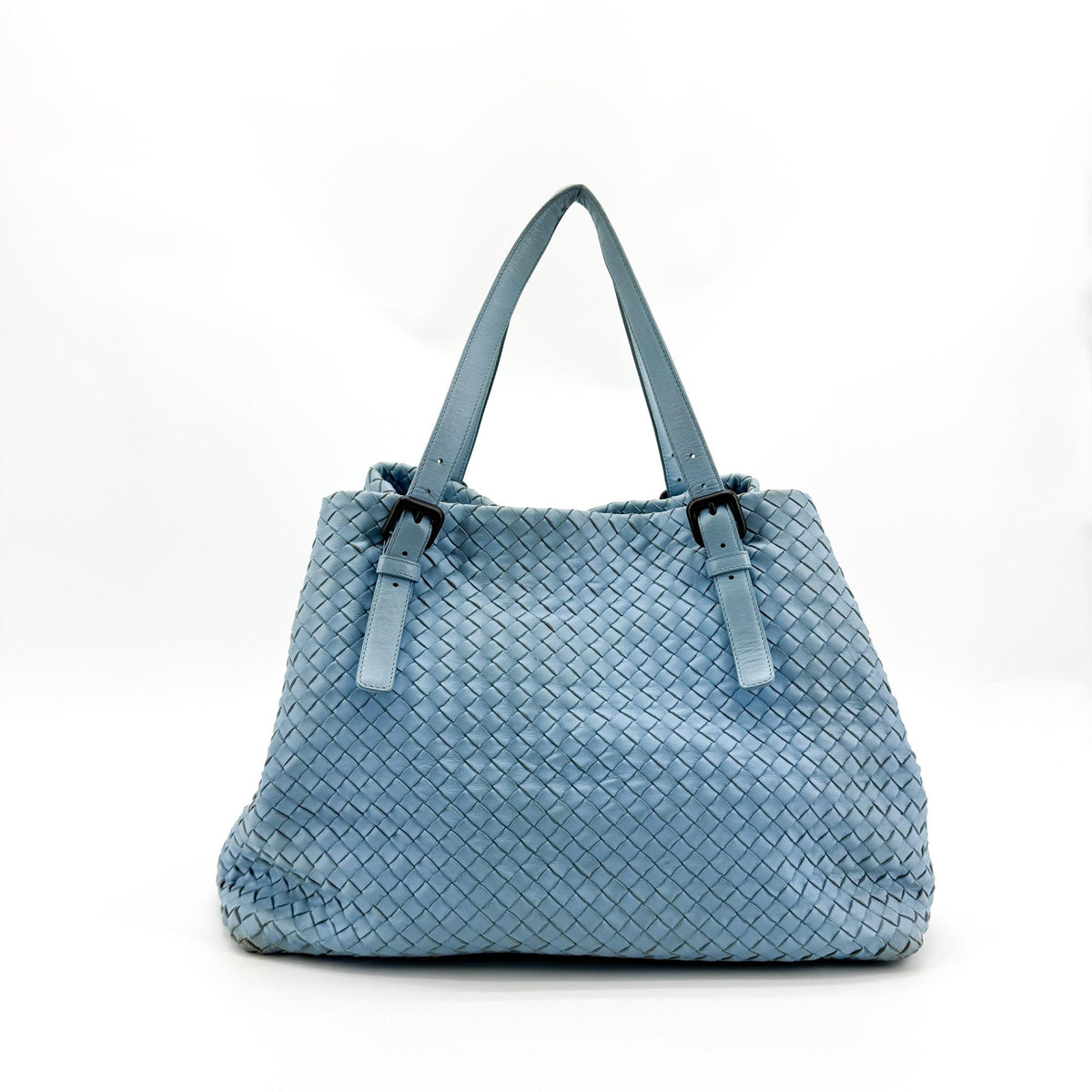 Bottega Veneta Intrecciato Tote Bag Sky Blue