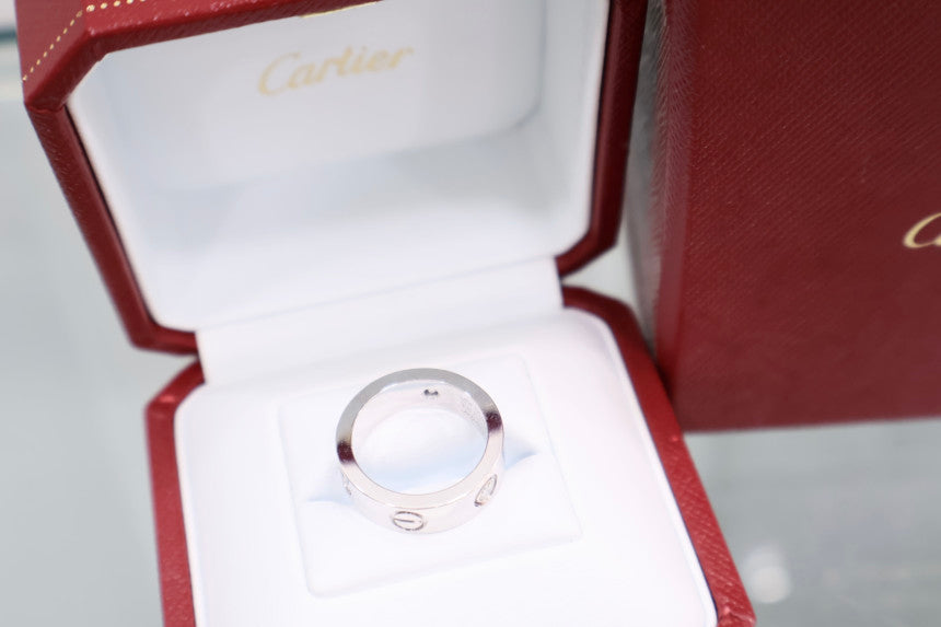 Love Ring White Gold 3p Diamond LOVE Ring, 3 Diamond Ring