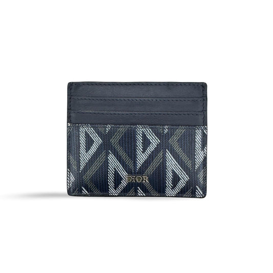 Dior CD Diamond Card Holder Navy
