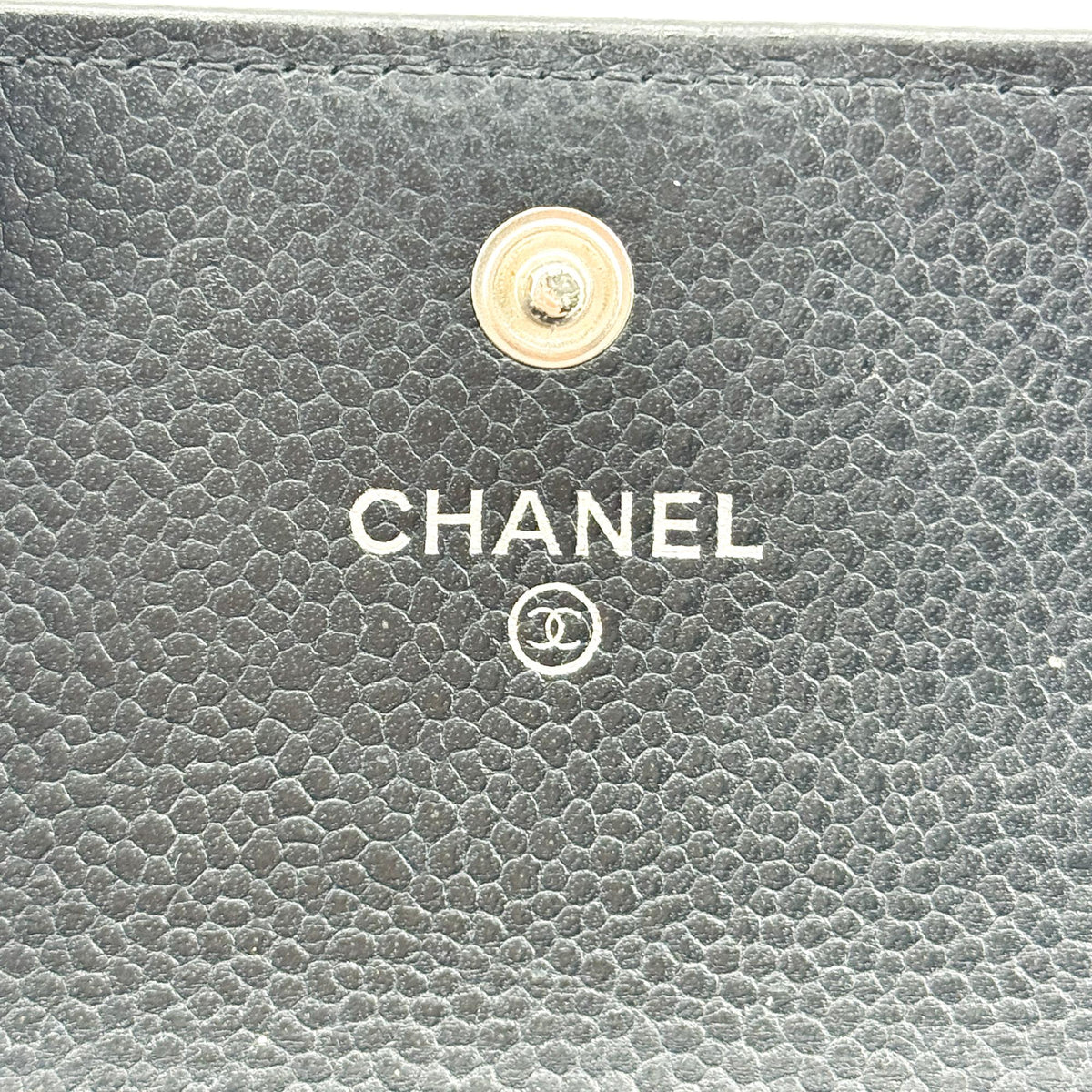 Chanel Boy Chanel Chevron Flap Card Wallet Black