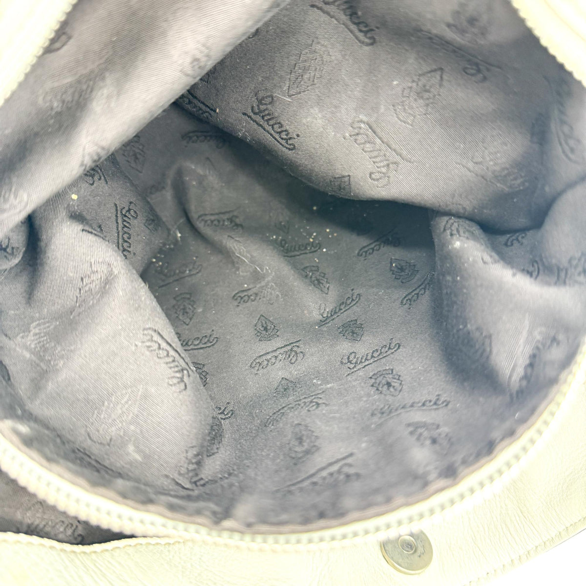 Gucci GG Canvas Princi Tote Bag Beige White