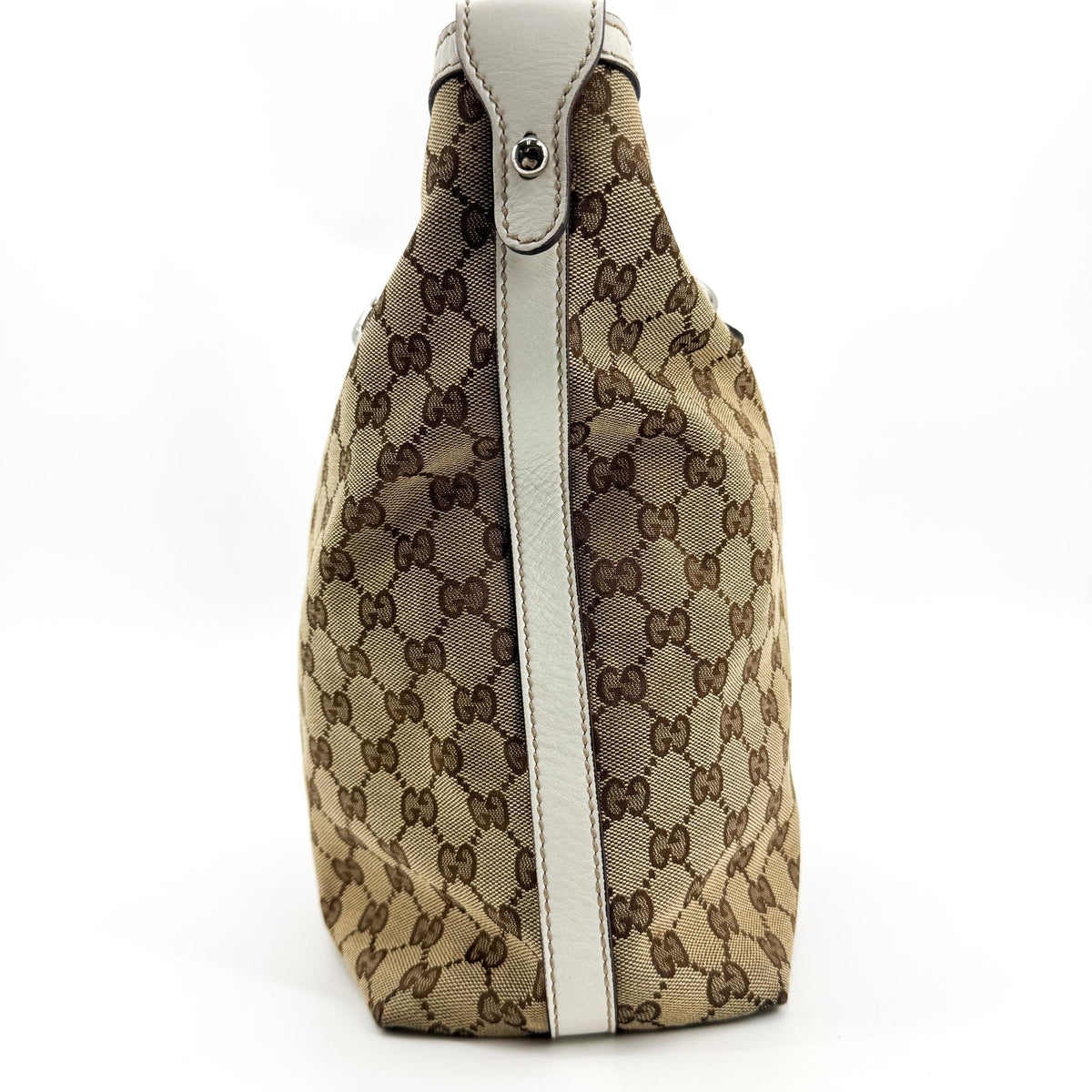 Gucci GG Canvas Princi Tote Bag Beige White