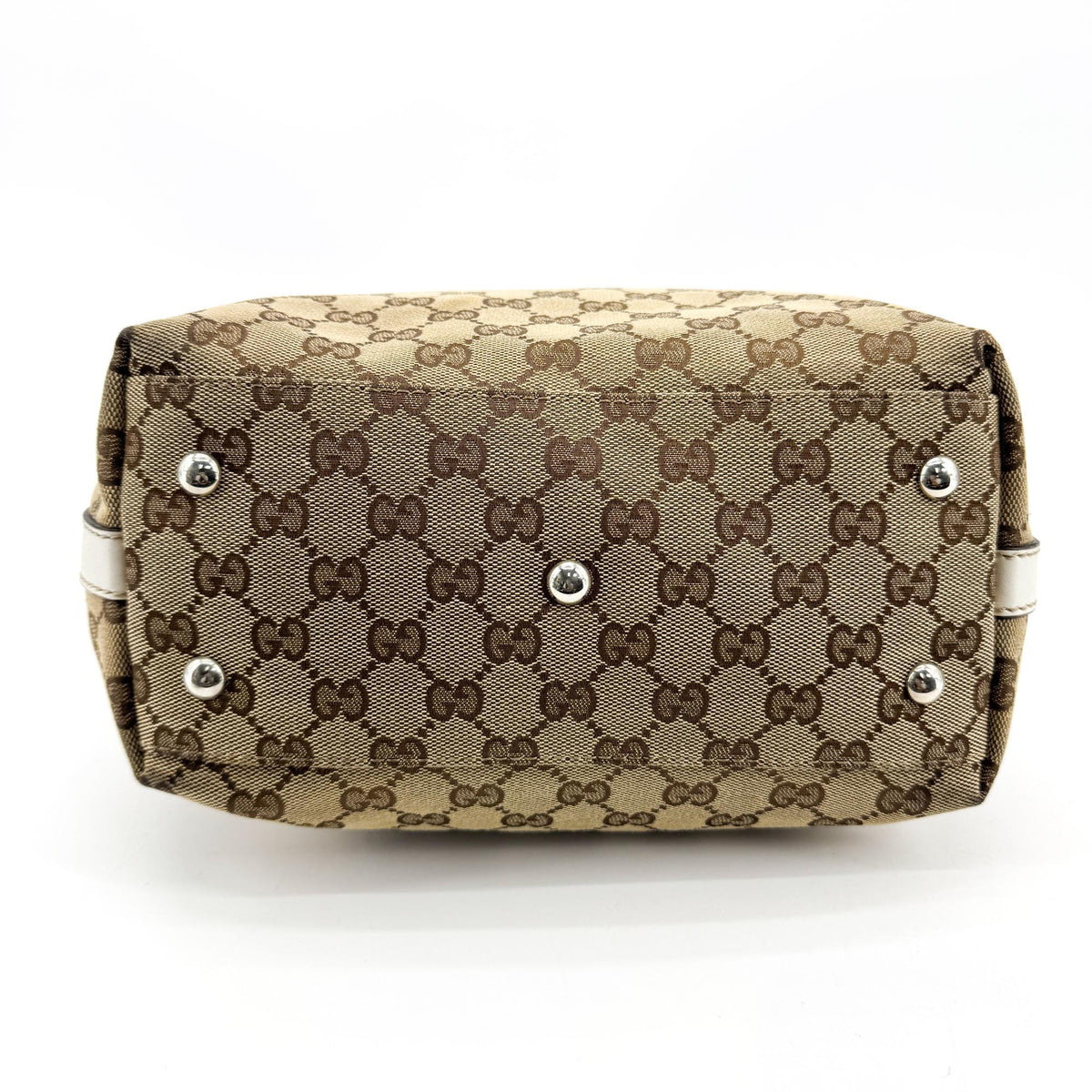 Gucci GG Canvas Princi Tote Bag Beige White