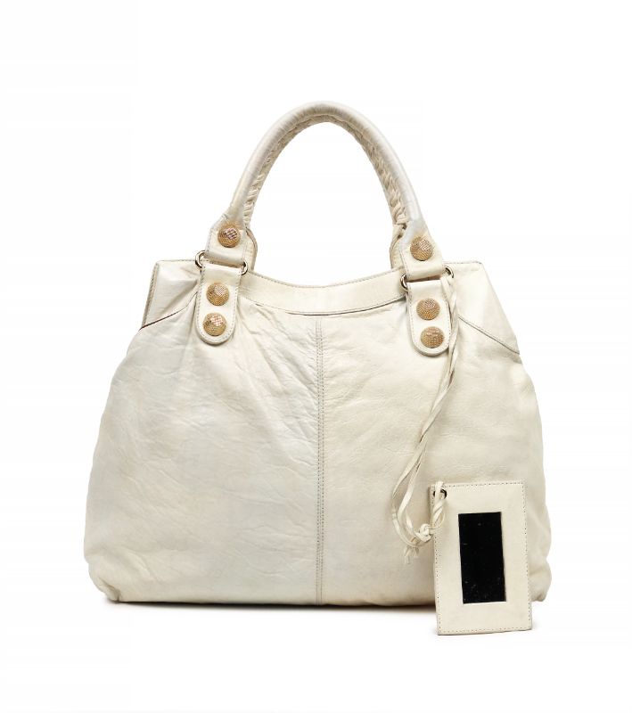 Balenciaga White Giant Briefcase
