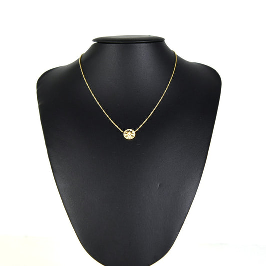 Rose de Vent Mother-of-Pearl Diamond Necklace
