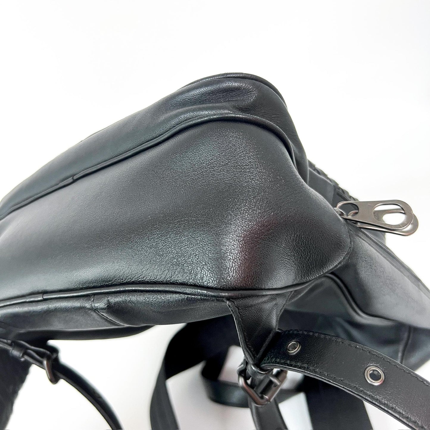 Bottega Veneta Intrecciato Leather Backpack Black