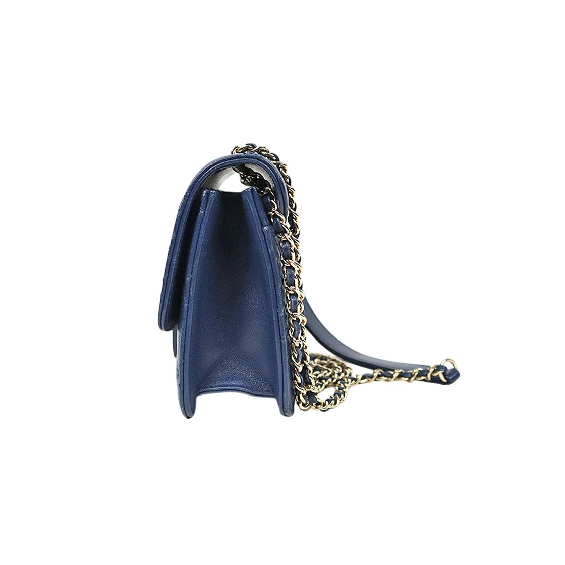 Chanel Navy Beauty Lock Chain Shoulder Bag
