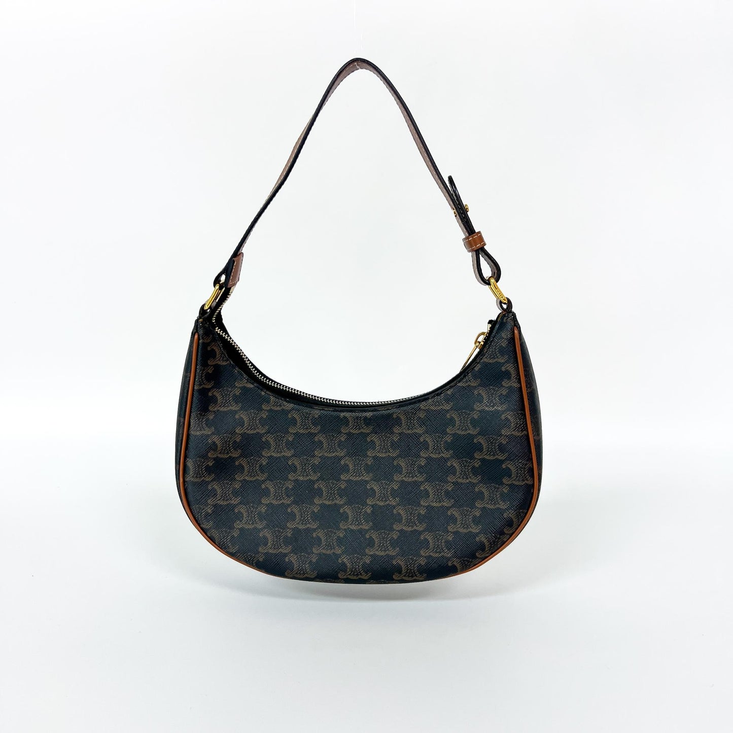 Celine Ava Bag Triomphe Canvas Tan