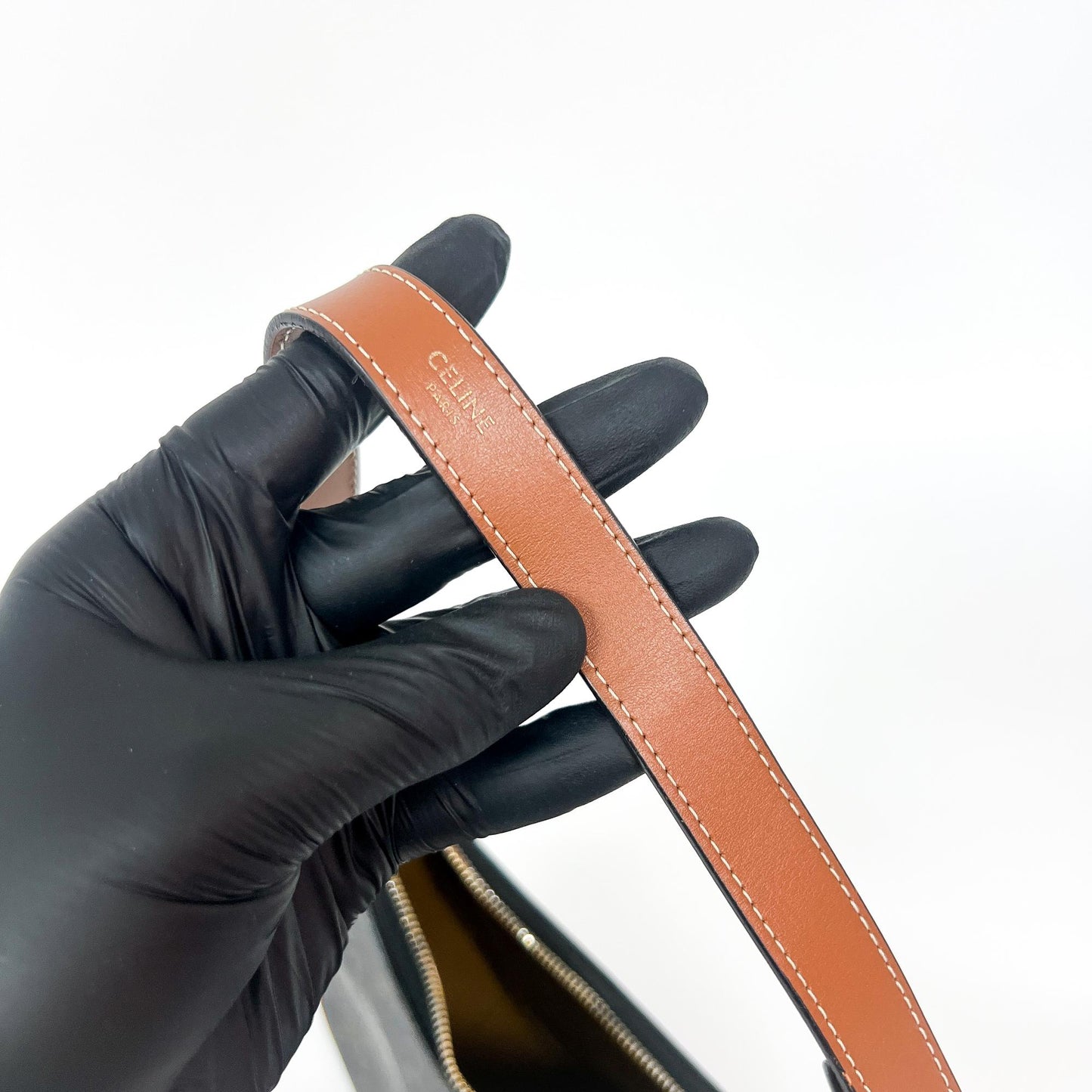 Celine Ava Bag Triomphe Canvas Tan