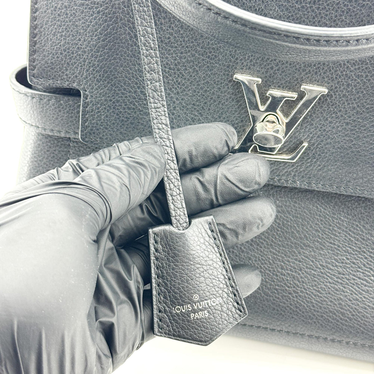 Louis Vuitton Lockme Ever Mini Black Silver Hardware
