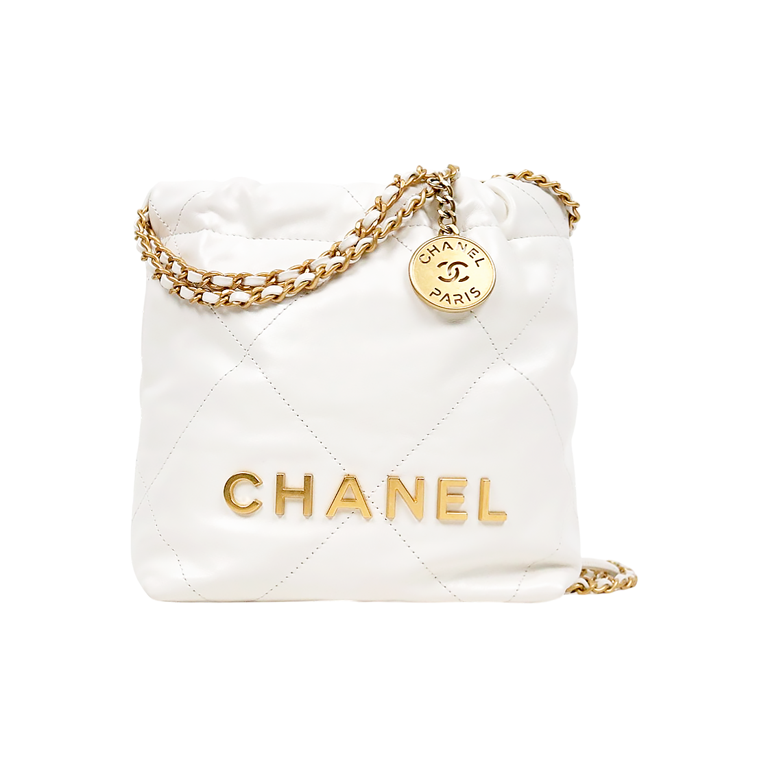 Chanel White Mini 22 Bag