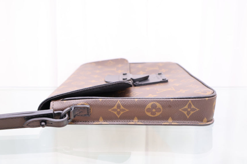 Monogram S-Lock A4 Pouch Clutch