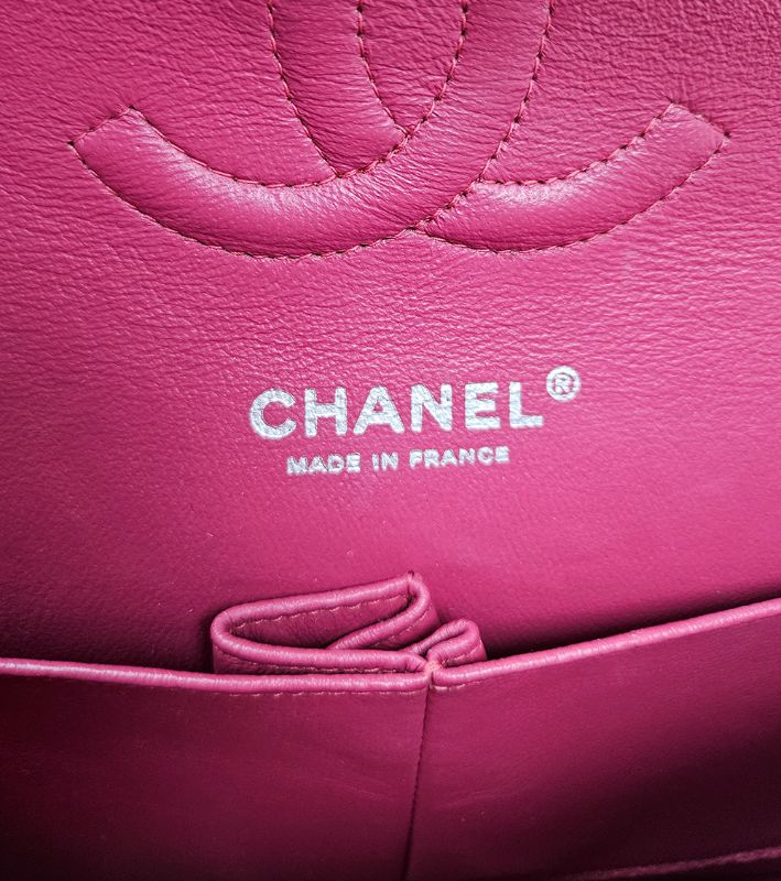 Chanel Red Medium Pendant Double Flap Classic Shoulder Bag
