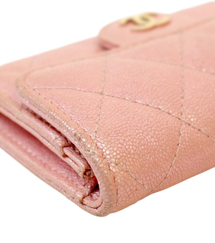 Chanel Pink Classic Card Wallet