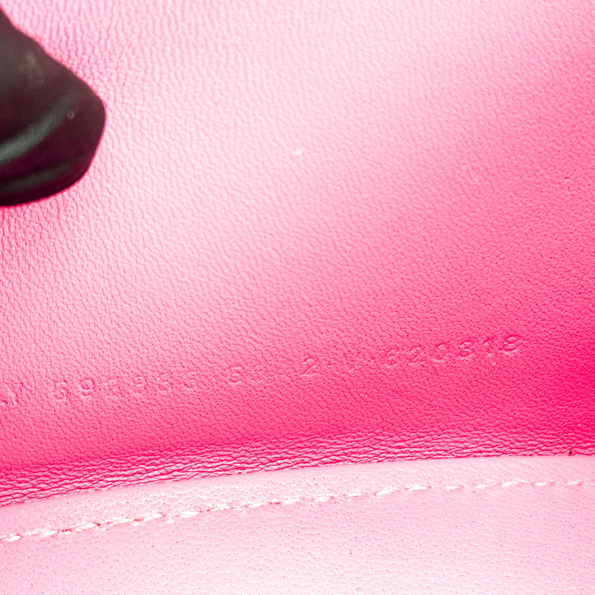 Balenciaga Micro Hourglass Top Handle Bag Pink Crocodile Embossing