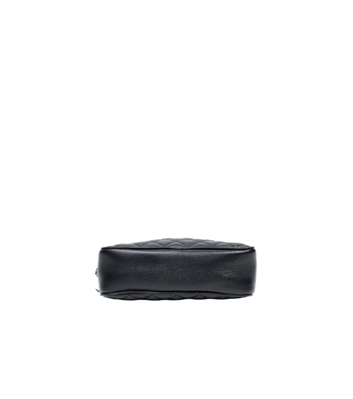 Versace Black Quilted Medusa Shoulder Bag