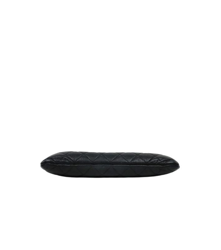 Chanel Black Caviar Clutch Bag
