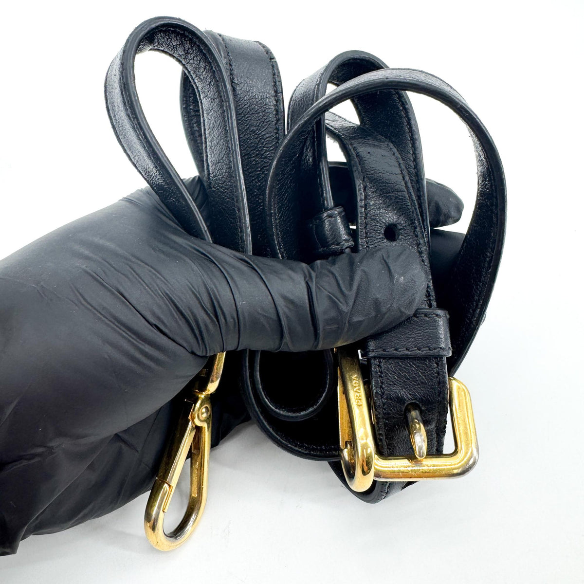 Prada Tessuto Gaufre Tote Bag Black