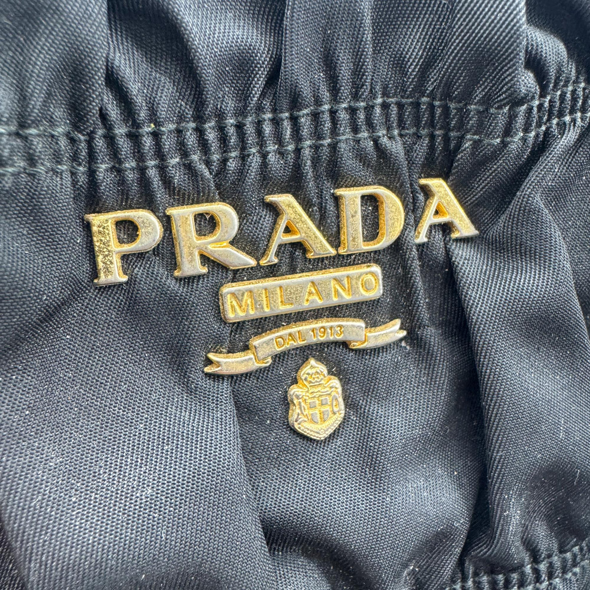 Prada Tessuto Gaufre Tote Bag Black
