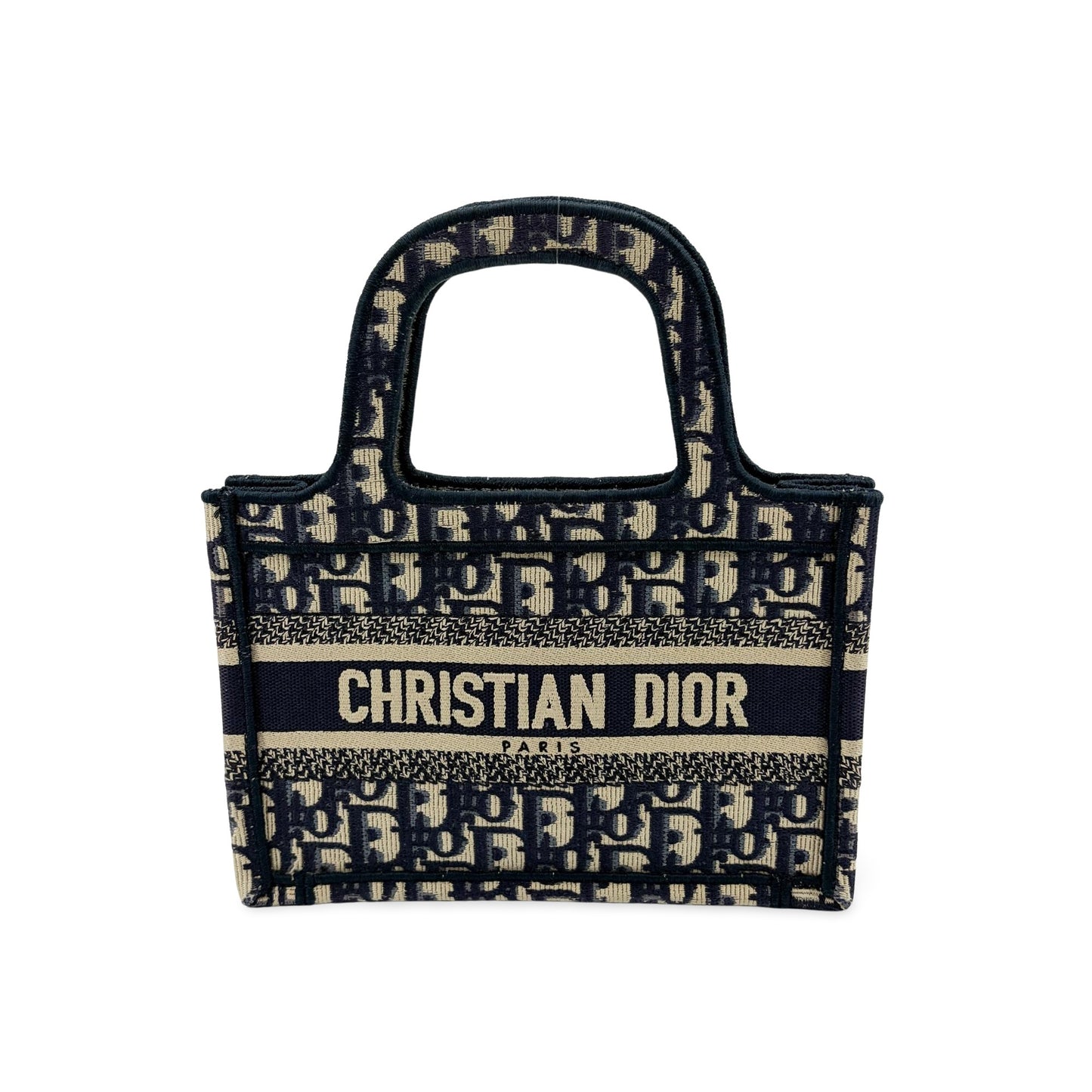 Dior Mini Book Tote Blue Oblique