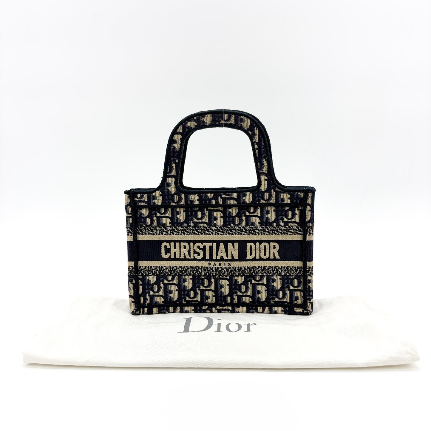 Dior Mini Book Tote Blue Oblique
