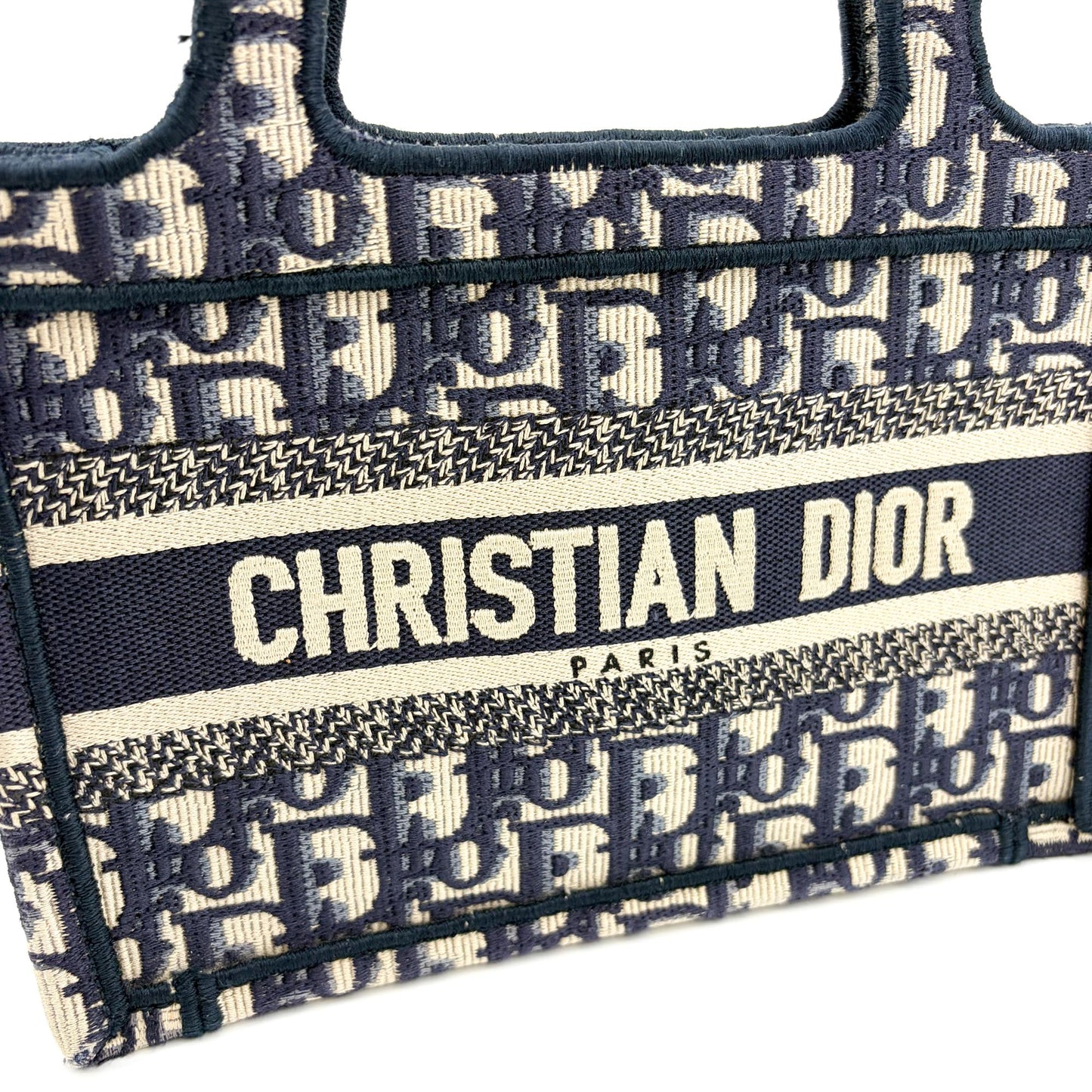 Dior Mini Book Tote Blue Oblique