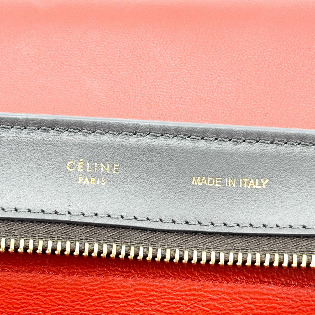 Celine Medium Trapeze Tricolor Satchel Bag