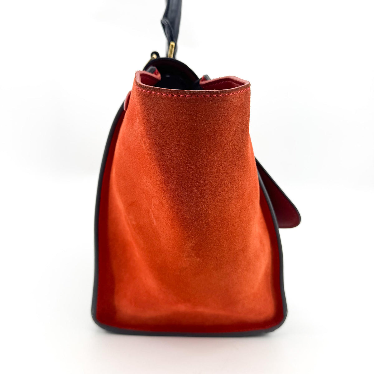 Celine Medium Trapeze Tricolor Satchel Bag