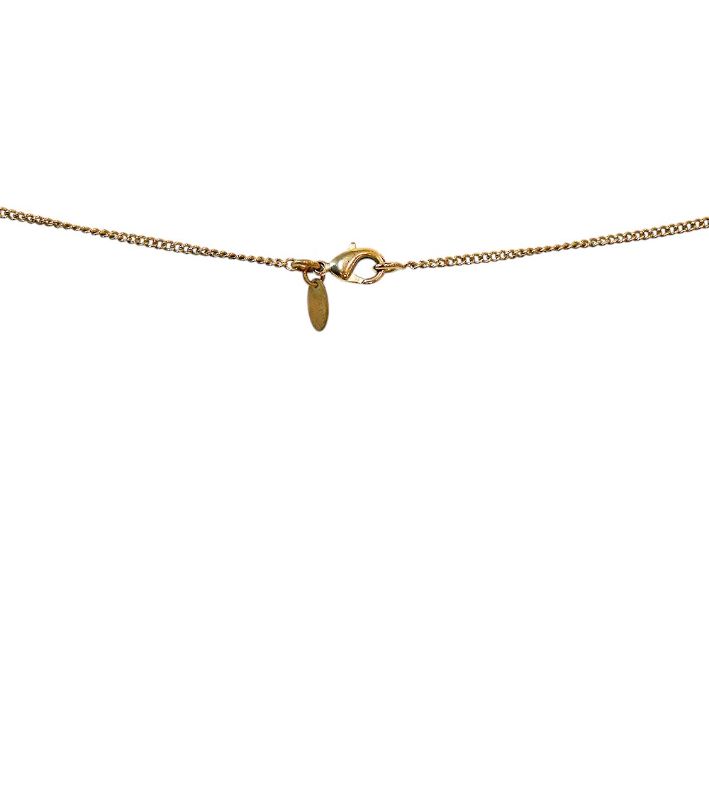 Chanel Pearl Drop CC Gold Necklace