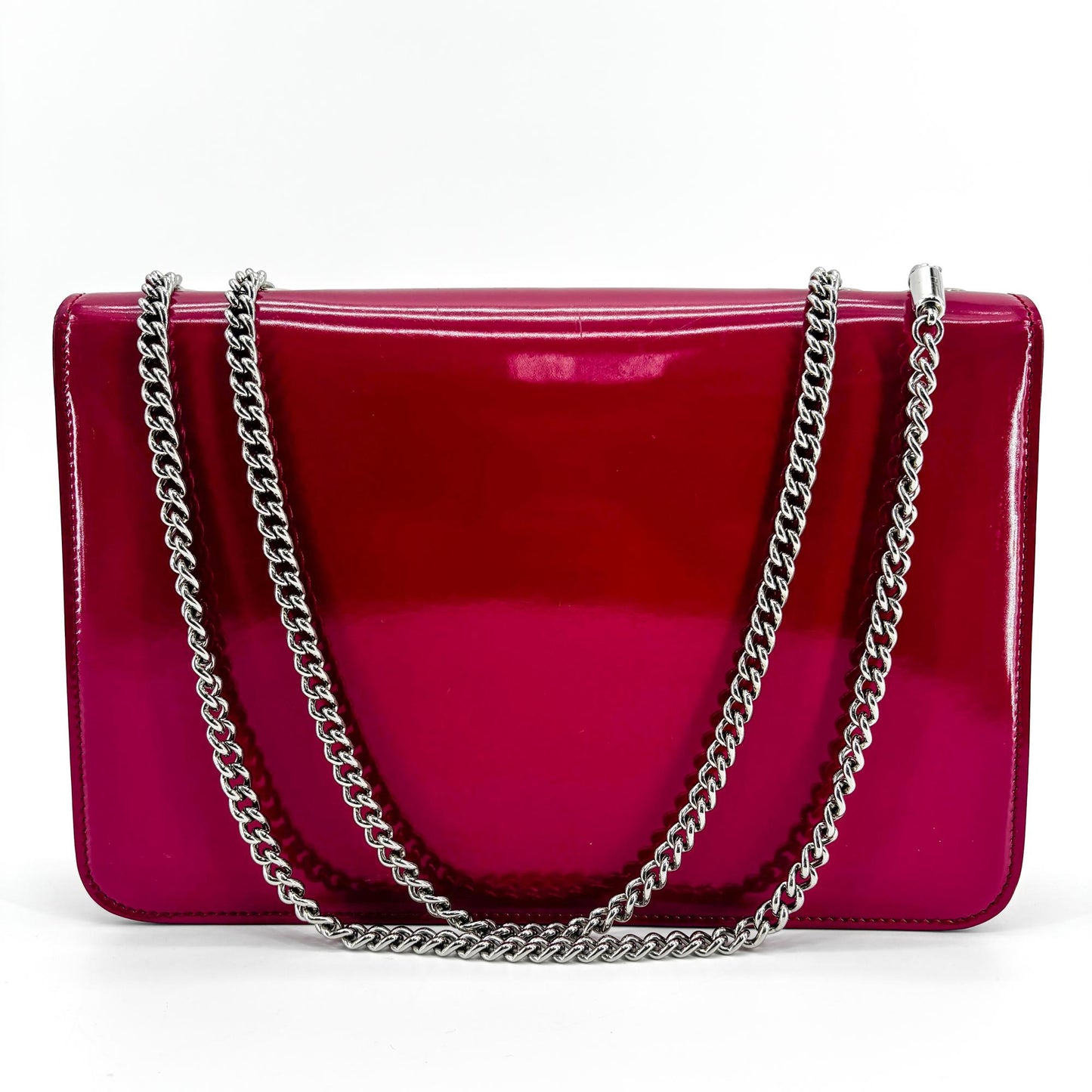 Gucci Blondie Medium Shoulder Bag Red with Silver Hardware