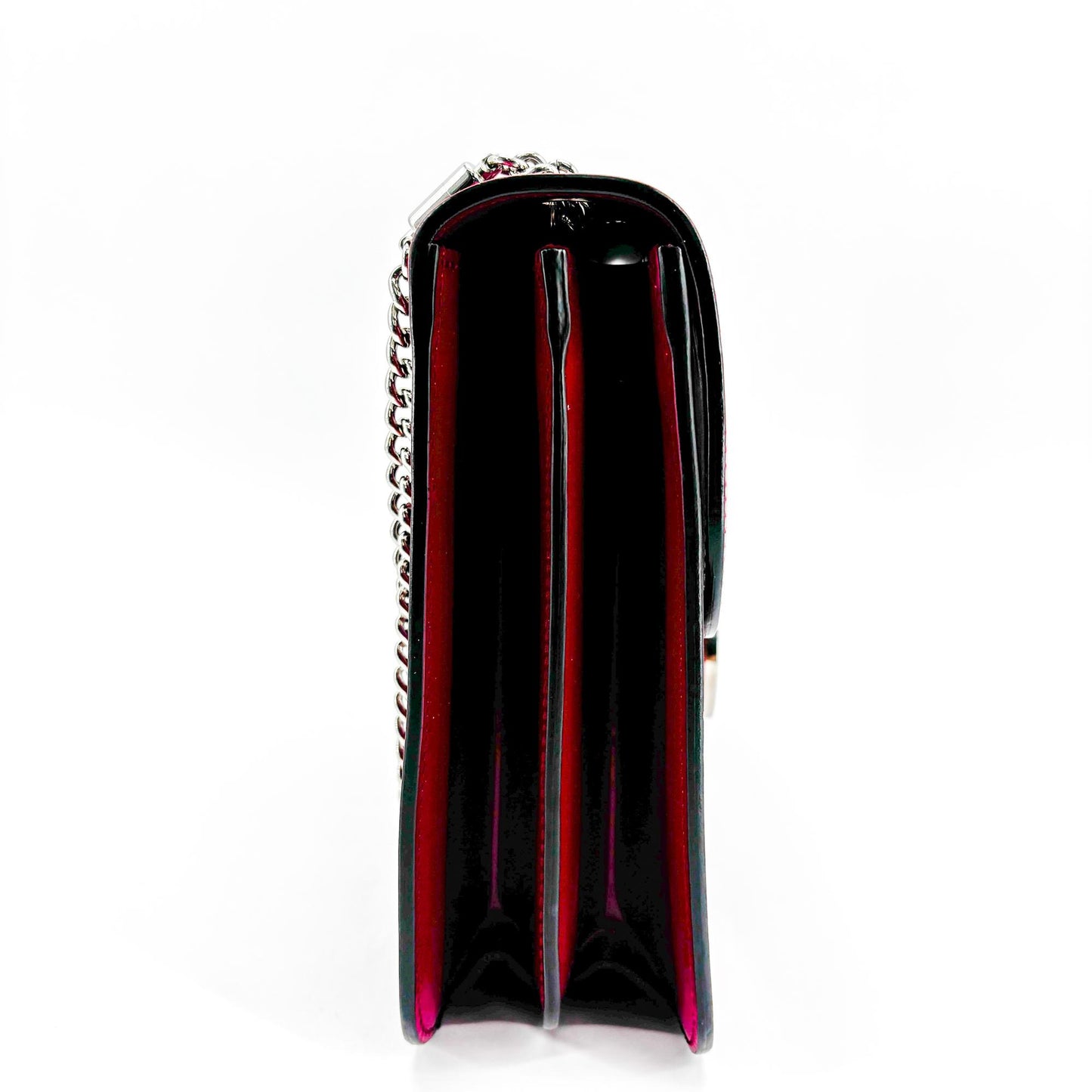 Gucci Blondie Medium Shoulder Bag Red with Silver Hardware