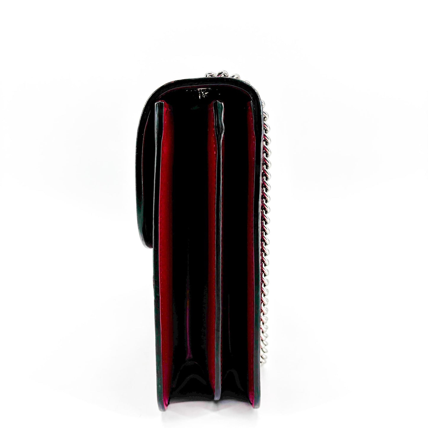 Gucci Blondie Medium Shoulder Bag Red with Silver Hardware
