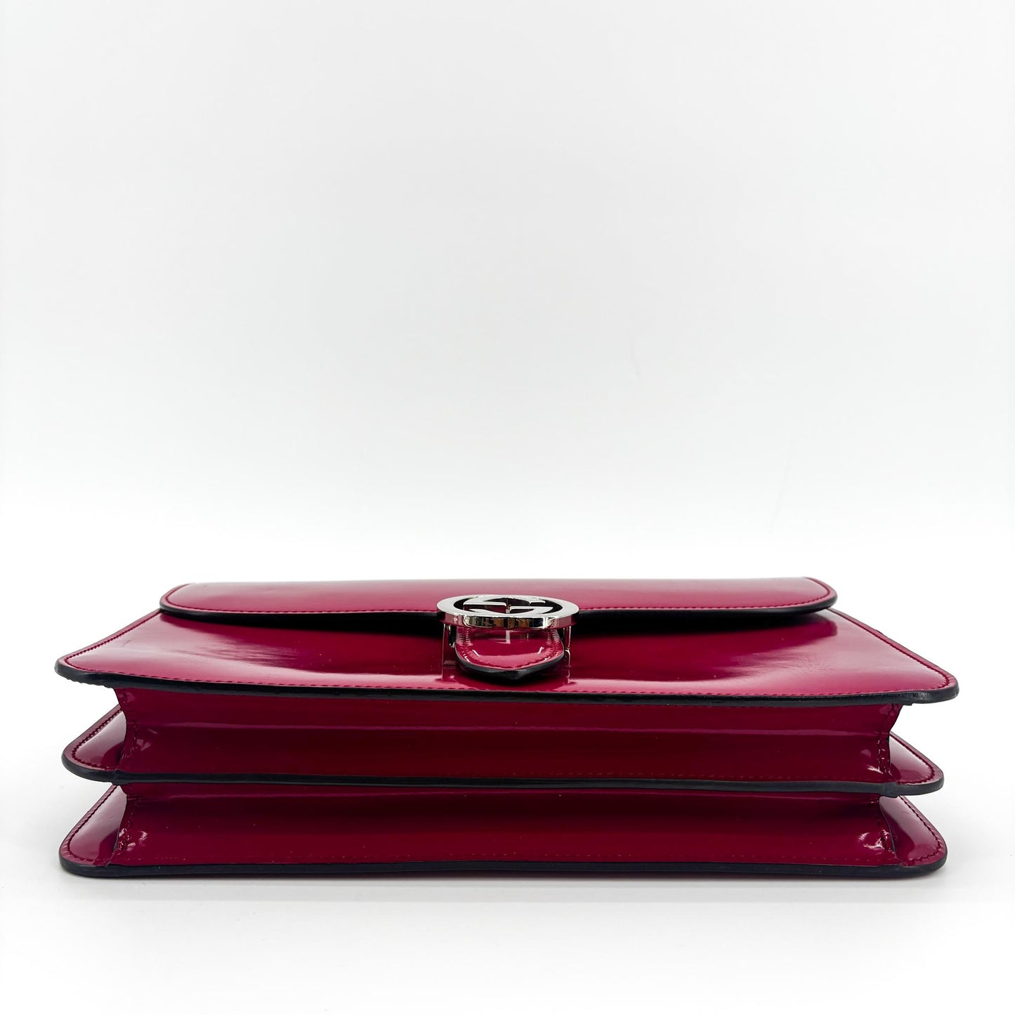 Gucci Blondie Medium Shoulder Bag Red with Silver Hardware