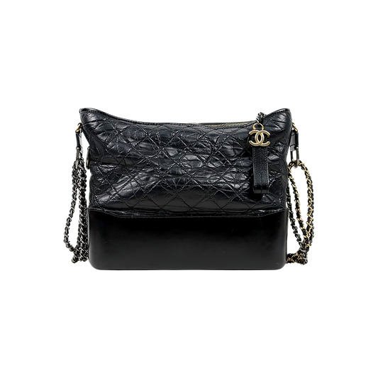 Chanel Black Gabrielle Hobo Bag