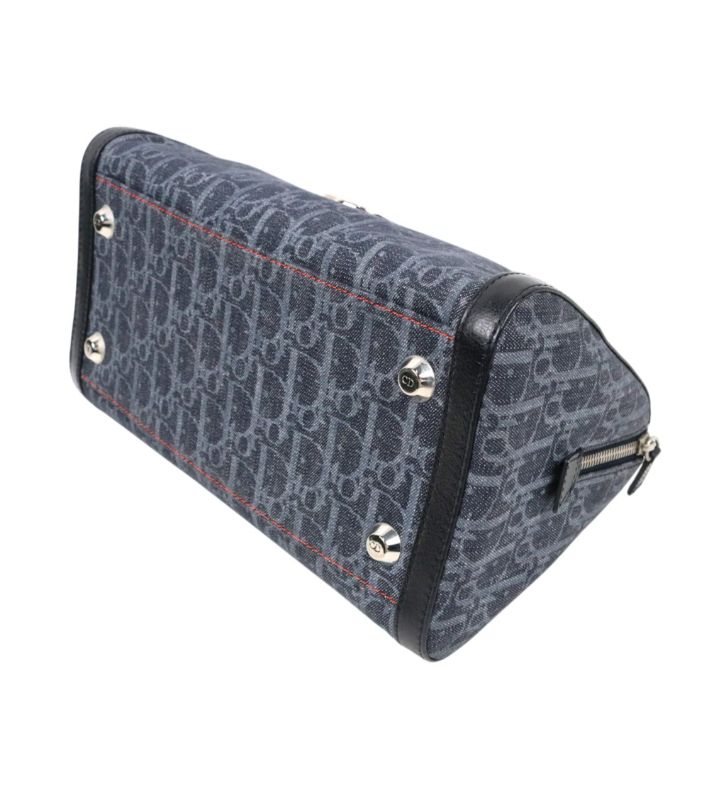 Dior Navy Oblique Boston Bag