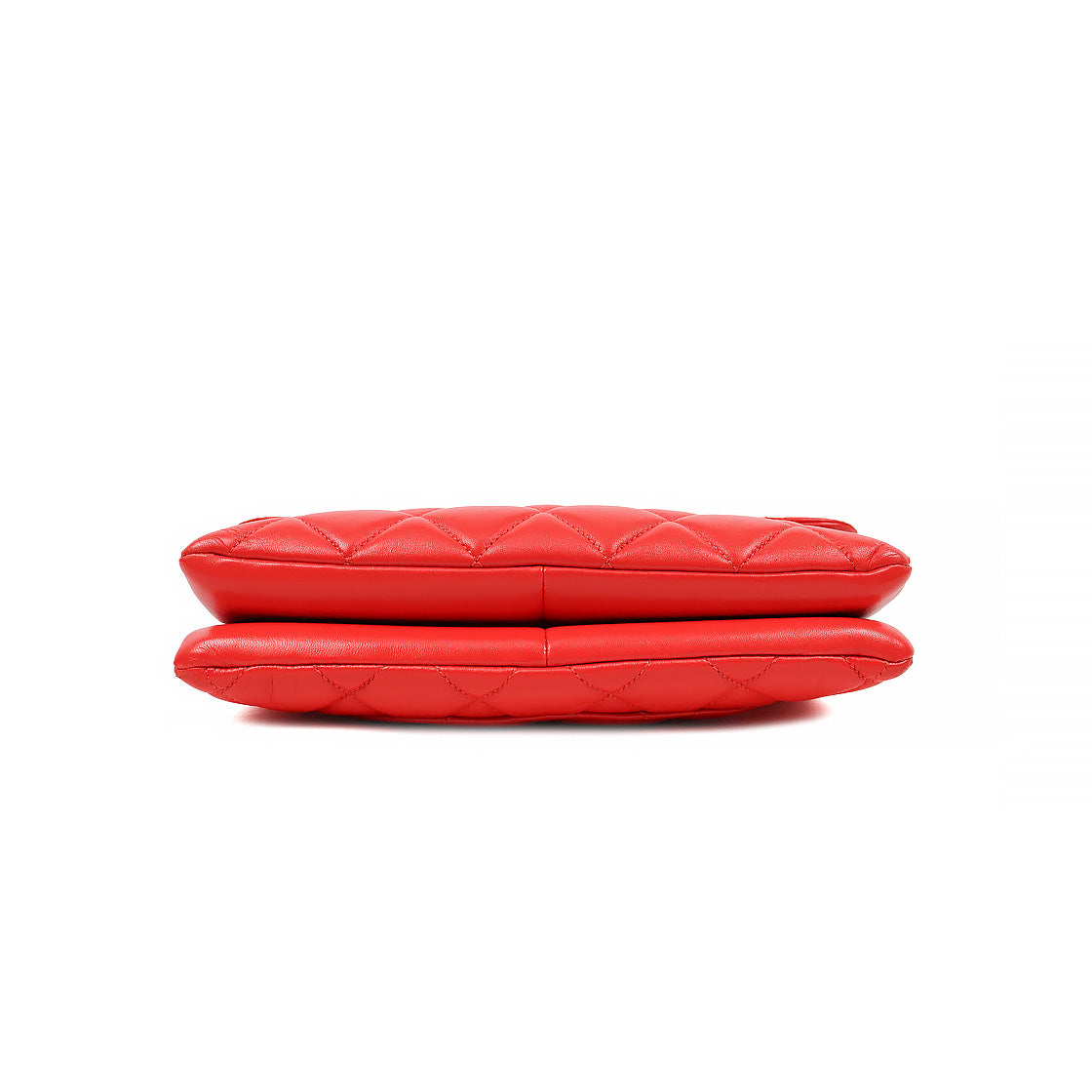 Chanel Red Lambskin Trendy CC Shoulder Bag
