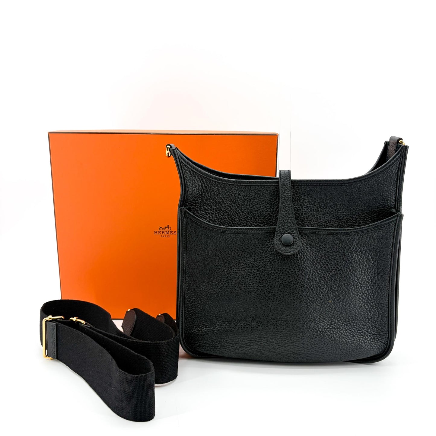 Hermès Evelyne 29 PM Black Gold Hardware
