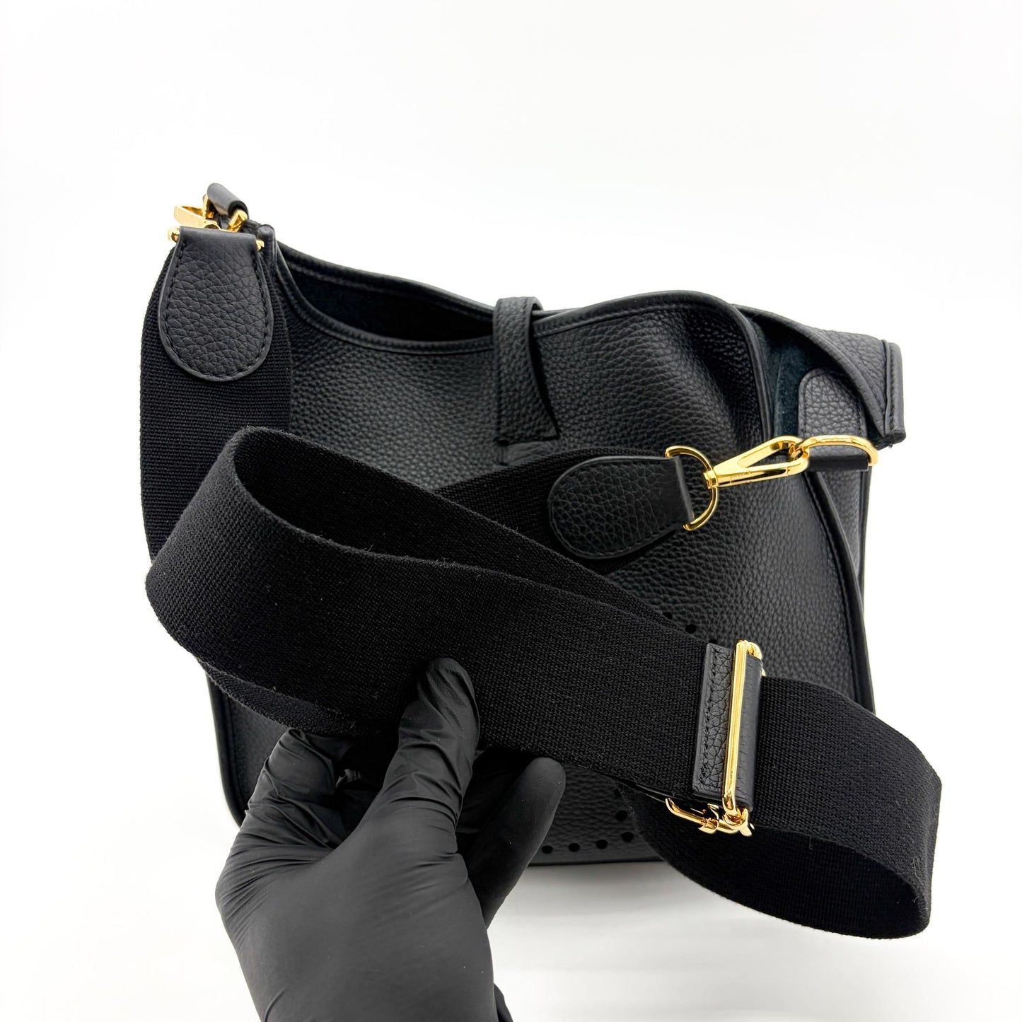 Hermès Evelyne 29 PM Black Gold Hardware