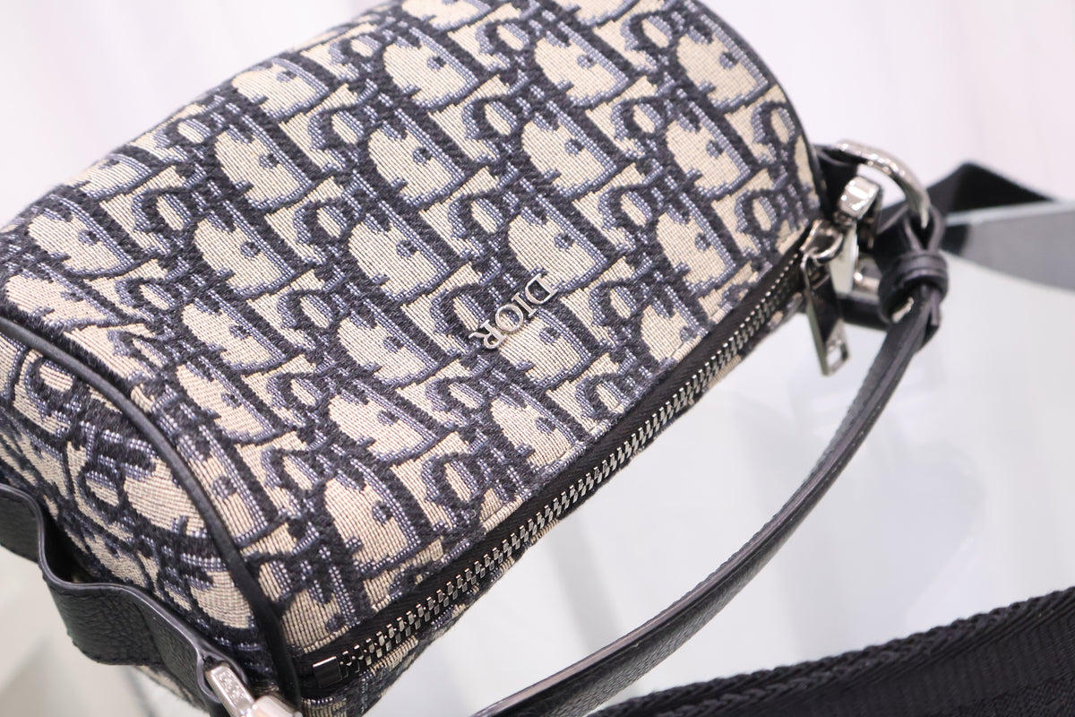 Oblique Jacquard Roller Mini Messenger Crossbody Bag 1ESPO219YKY